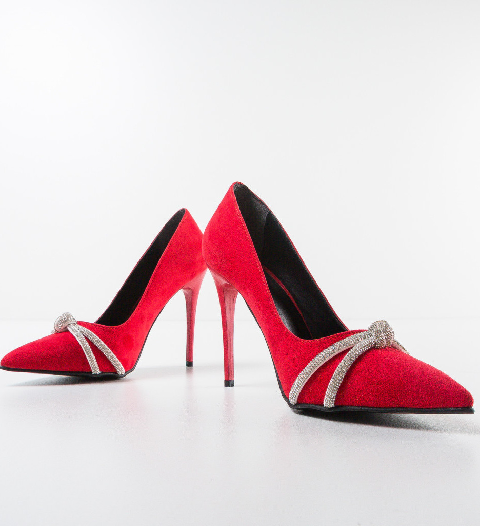 Pantofi Airline Rosii cu Toc - Eleganță și Stil - imagine 7