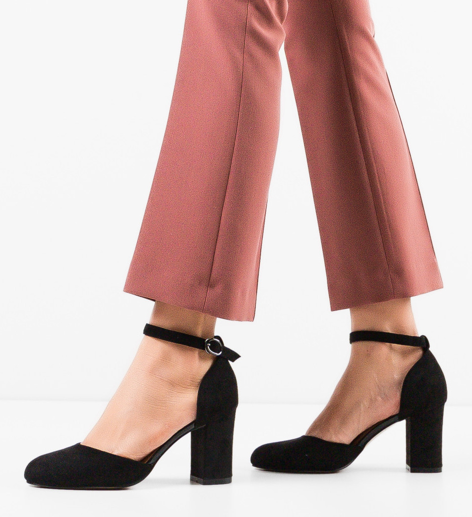 Pantofi Uneraya Negri cu Toc - Eleganță Asigurată - imagine 2