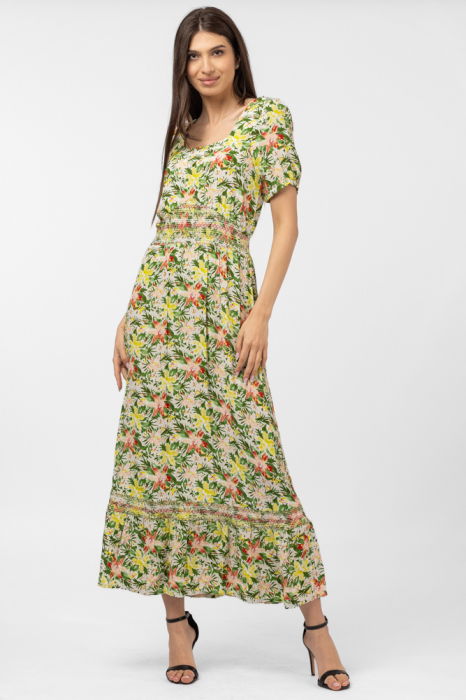 Rochie Md'm Floral din Vascoză | Eleganță