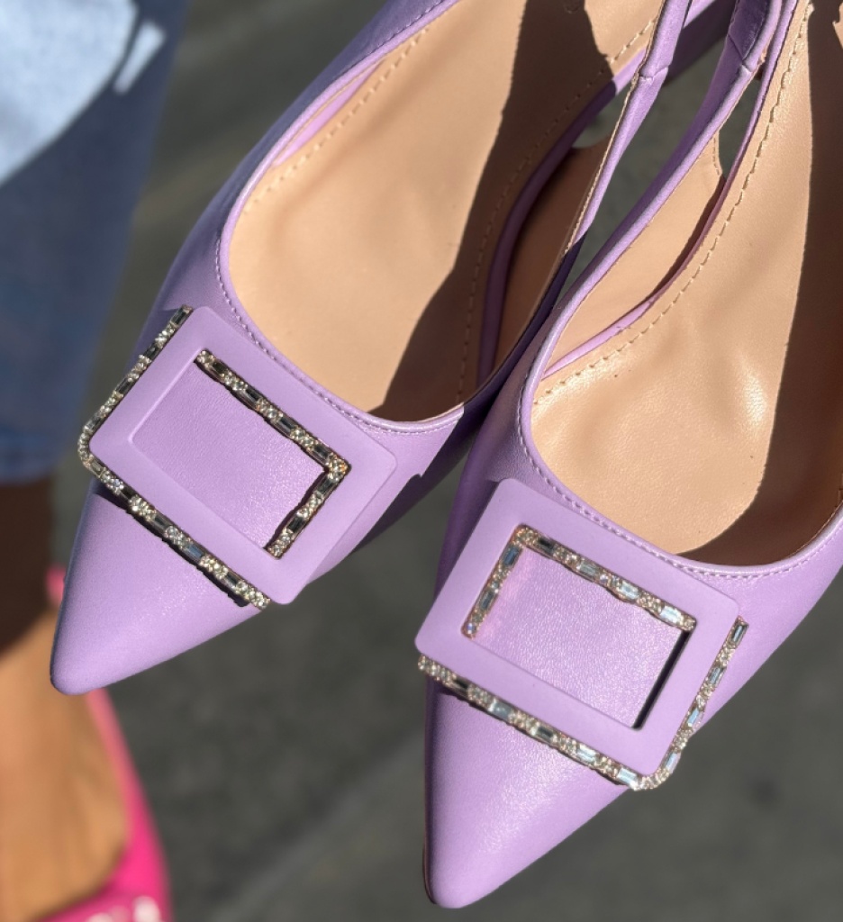 Pantofi Gentalya Mov cu Toc Eleganți - imagine 5