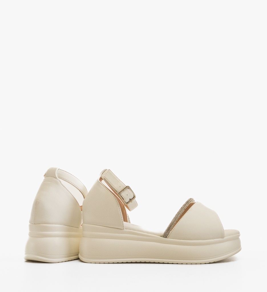 Sandale Dama Albe Spectra | Elegante și Confortabile - imagine 2