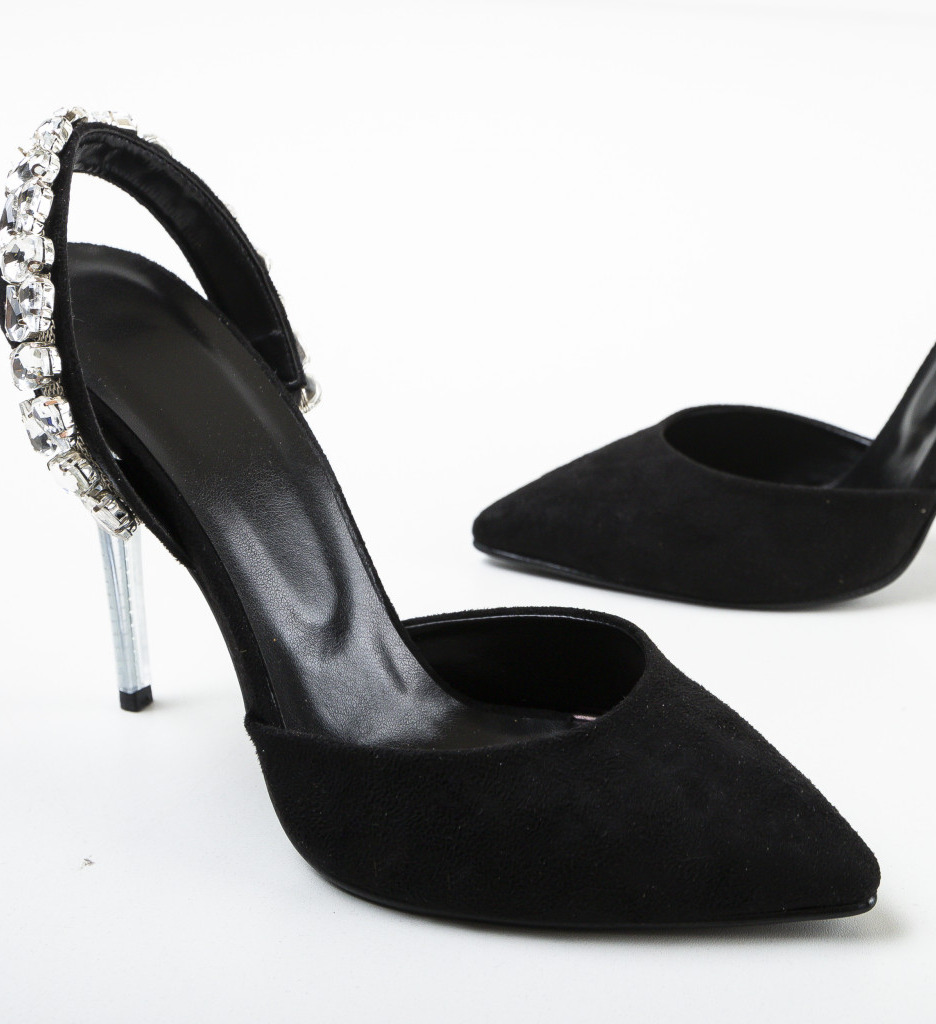 Pantofi Eleganți cu Toc | Model Melka Negru - imagine 5