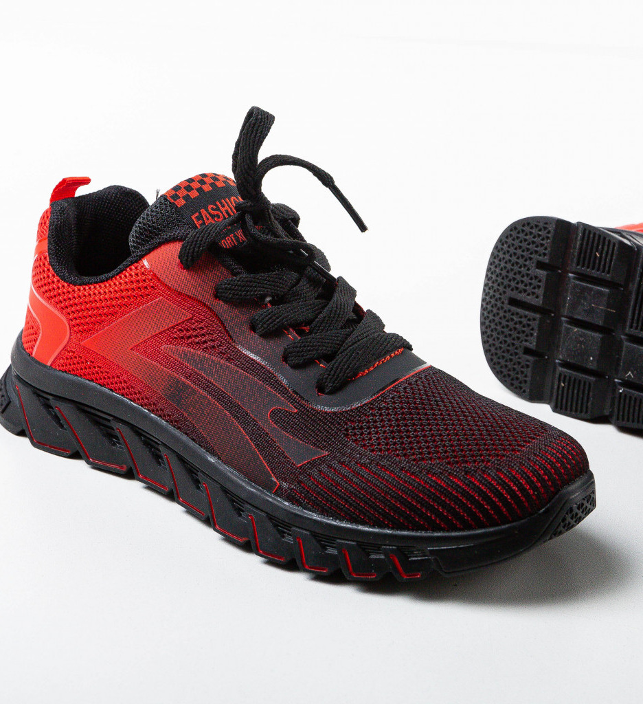 Pantofi Sport Caiden Roșii - Confort Maxim - imagine 5