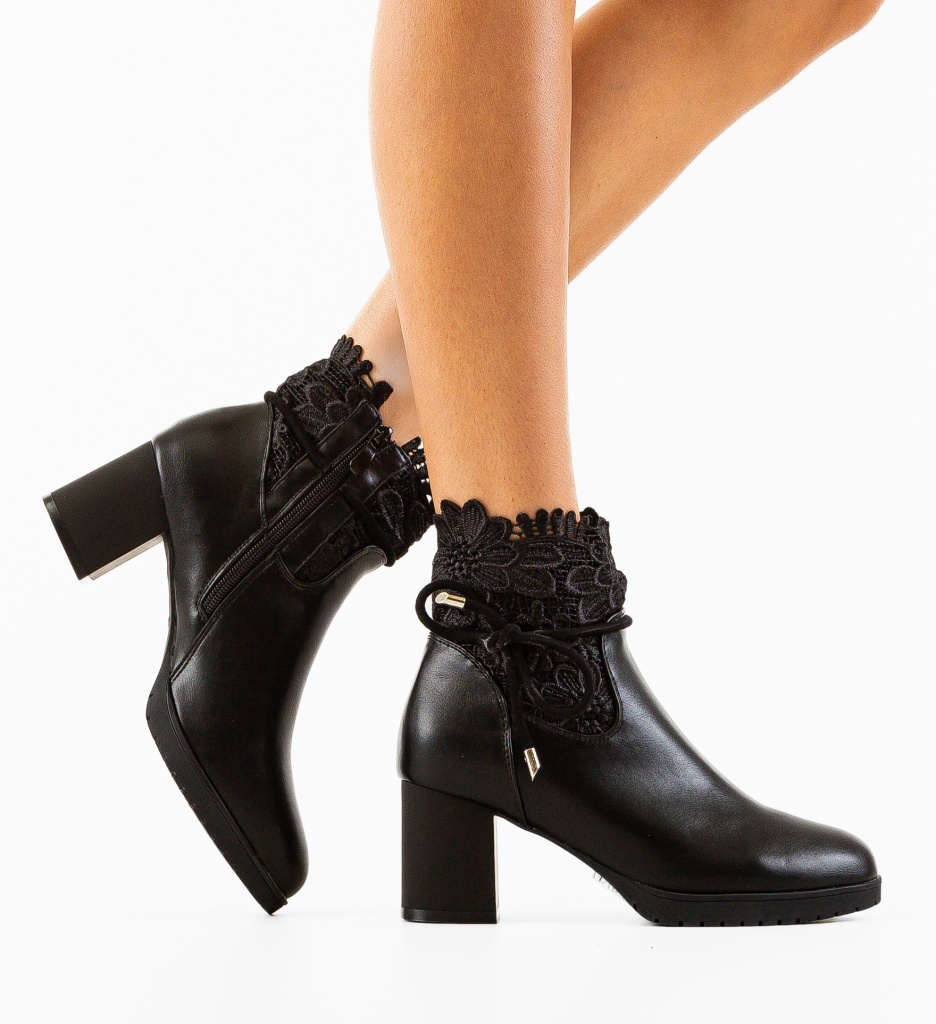 Botine Nelnel Negre - Eleganță și Confort