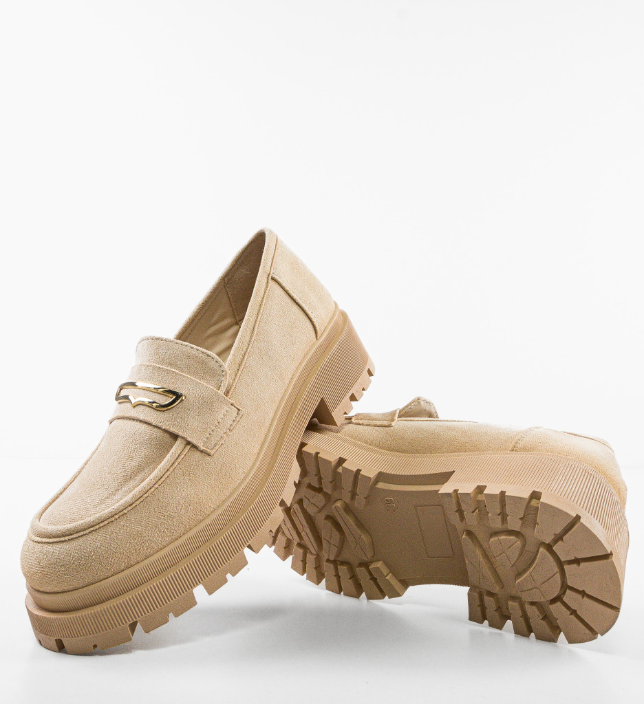 Pantofi Casual Jenny Bej: Confort și Stil - imagine 8
