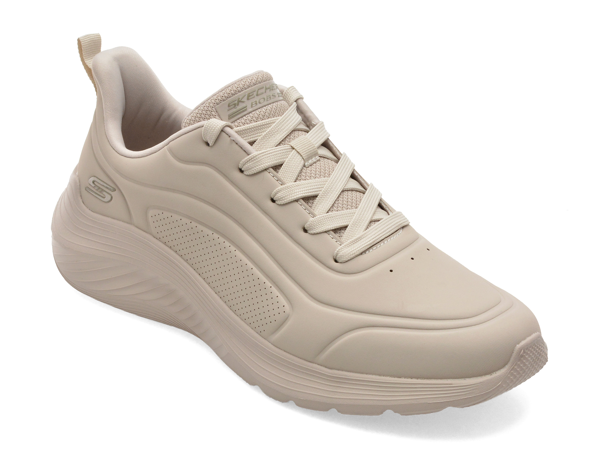 Pantofi Skechers Bobs Squad Waves Gri Piele Eco