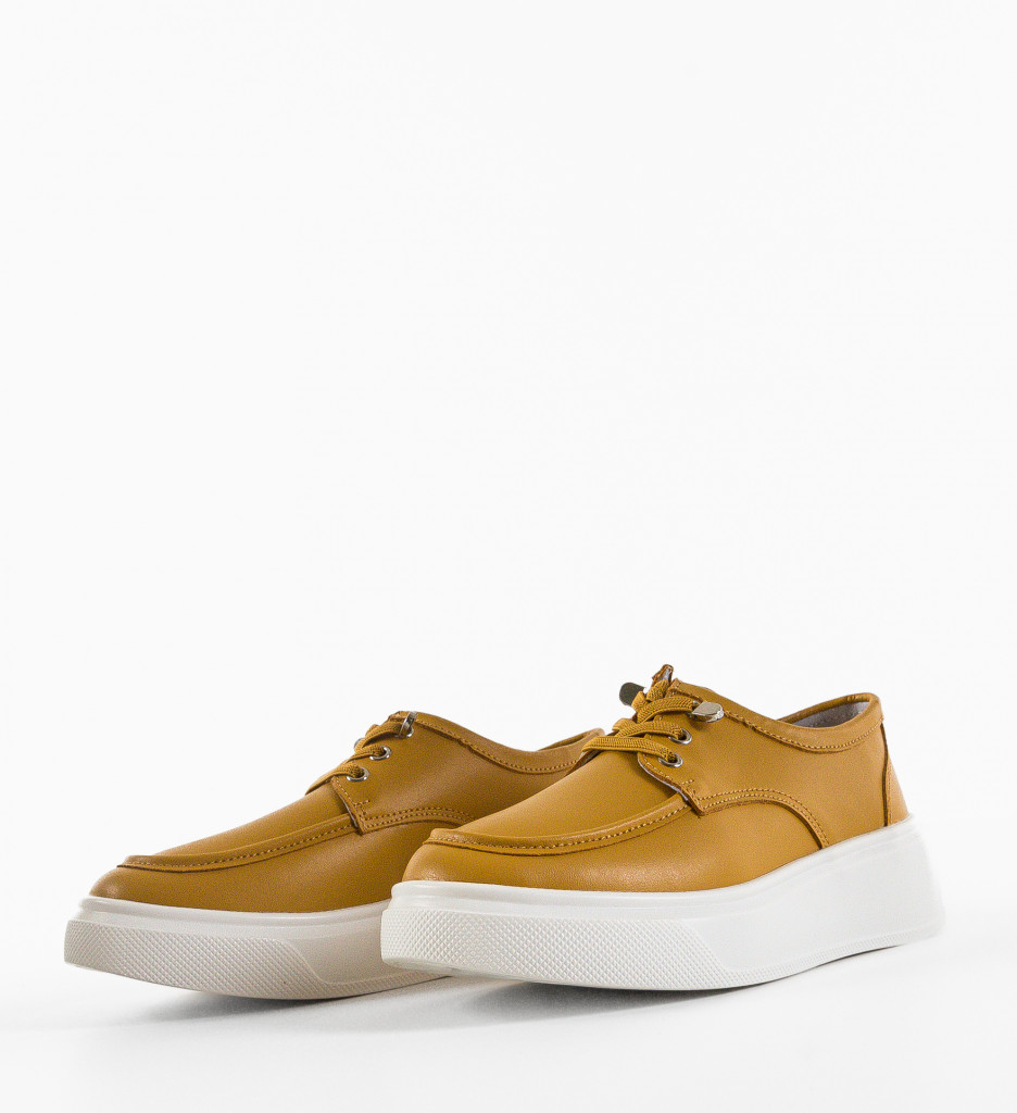 Pantofi Casual Naenia Galbeni - Confort și Stil - imagine 6