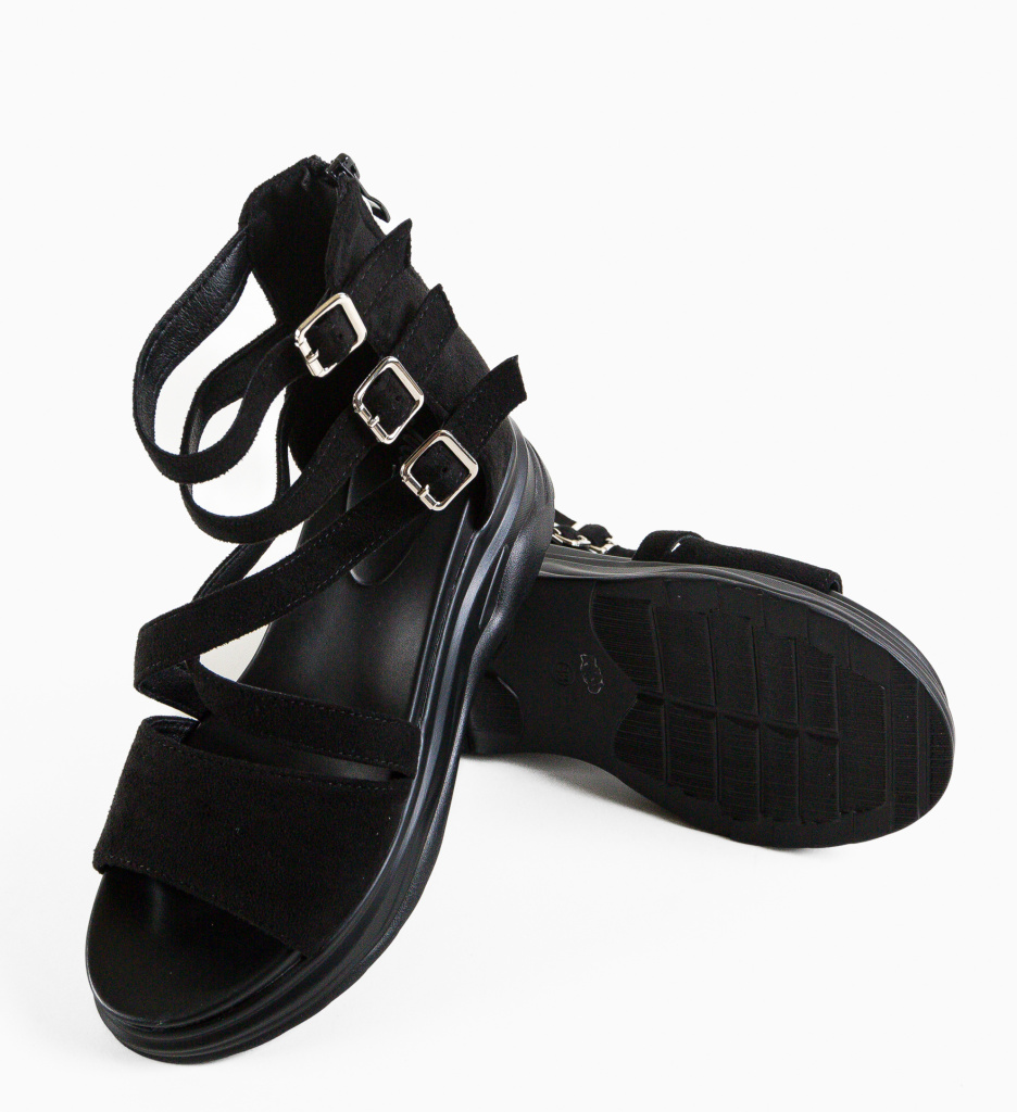 Sandale Dama Almere Negre | Eleganță și Confort - imagine 5