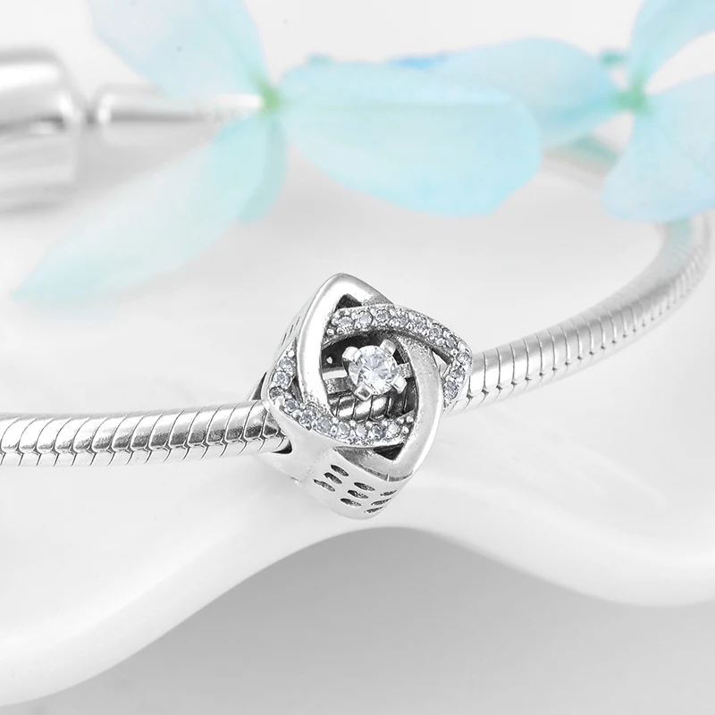 Charm Argint Geometric Delis | Talisman Elegant - imagine 2