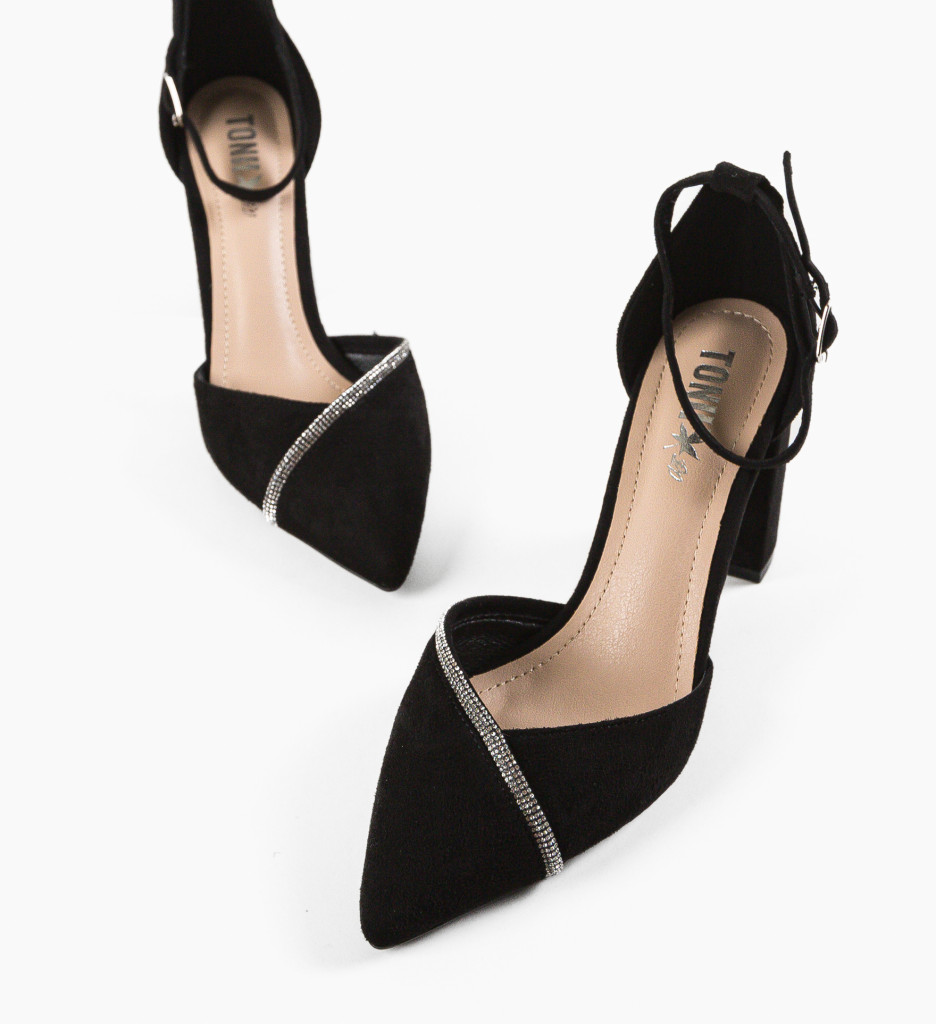 Pantofi cu Toc Hajag Negri - Eleganți și Moderni - imagine 7