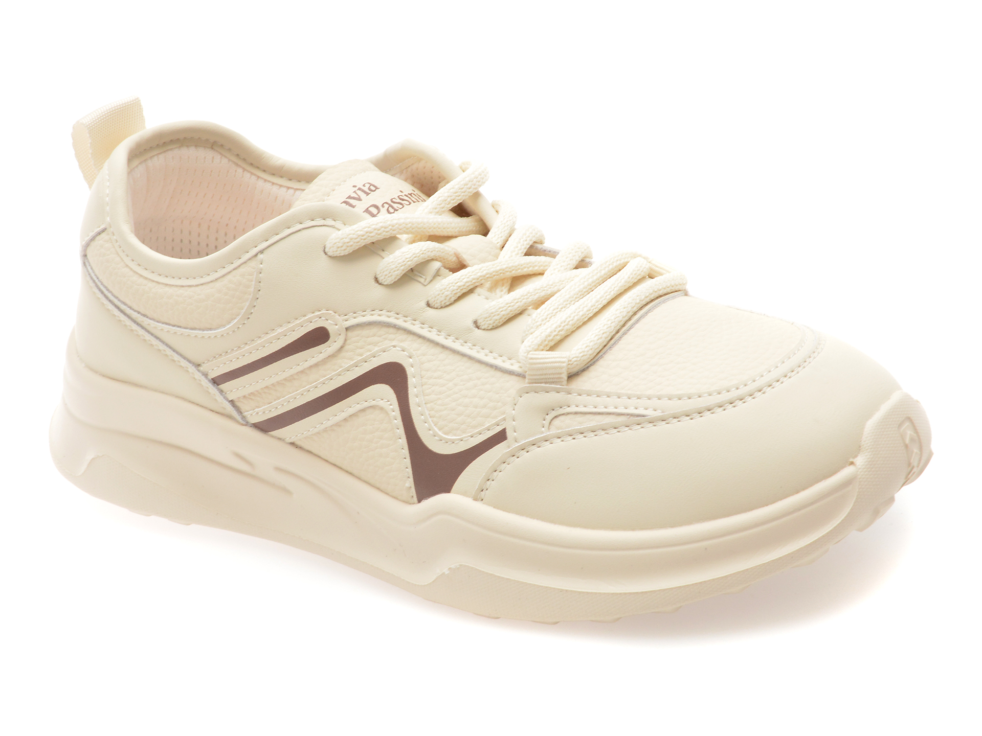 Pantofi sport FLAVIA PASSINI bej din piele ecologică