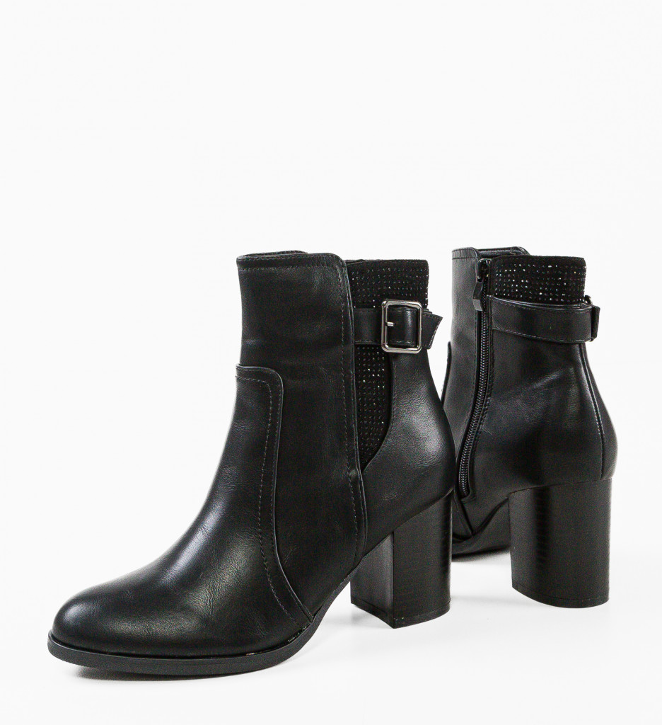 Botine Dama Kiana Negre | Eleganta si Confort - imagine 8