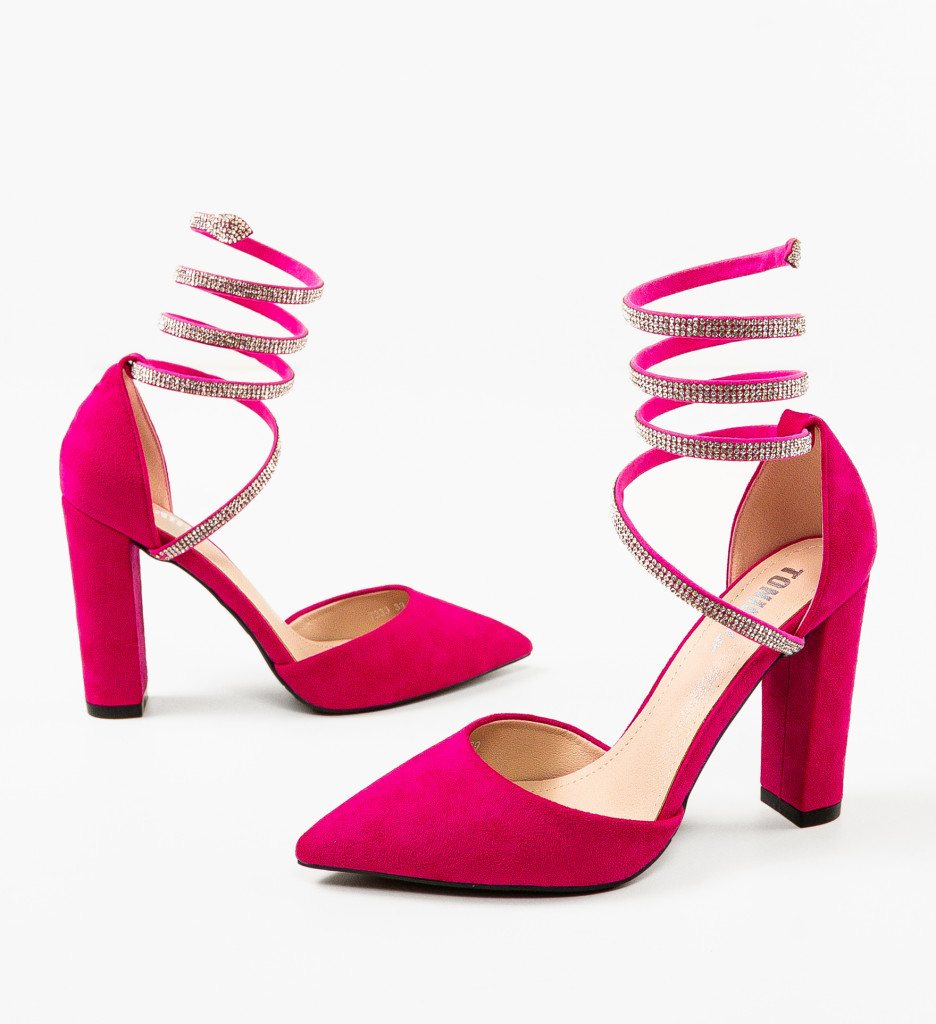 Pantofi cu toc Kyk Fuchsia - Eleganță și Stil - imagine 5