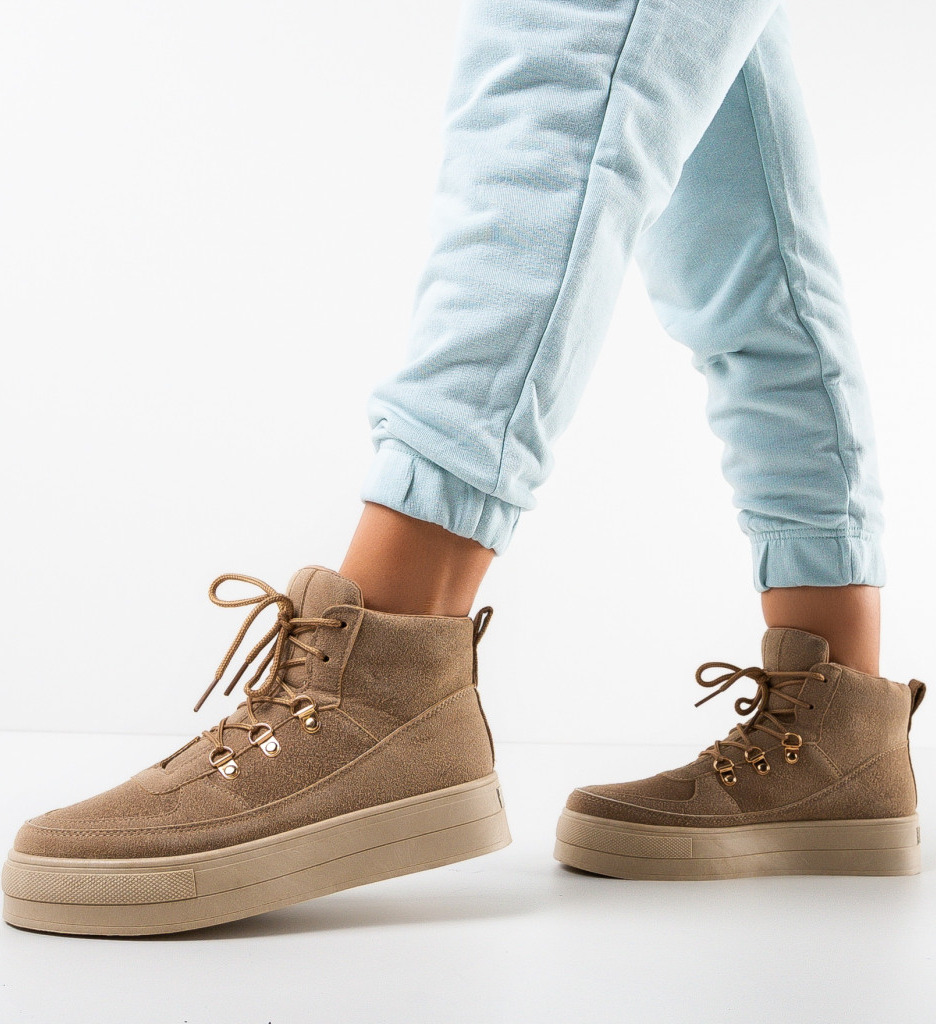 Ghete Tara Khaki Dama - Confort Sport - imagine 3