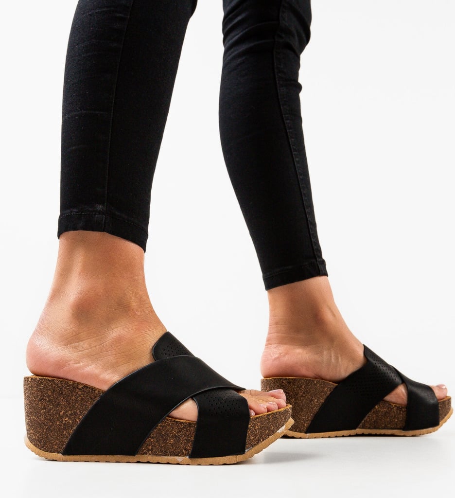 Platforme Dama Steffan Negre | Confort si Stil - imagine 2