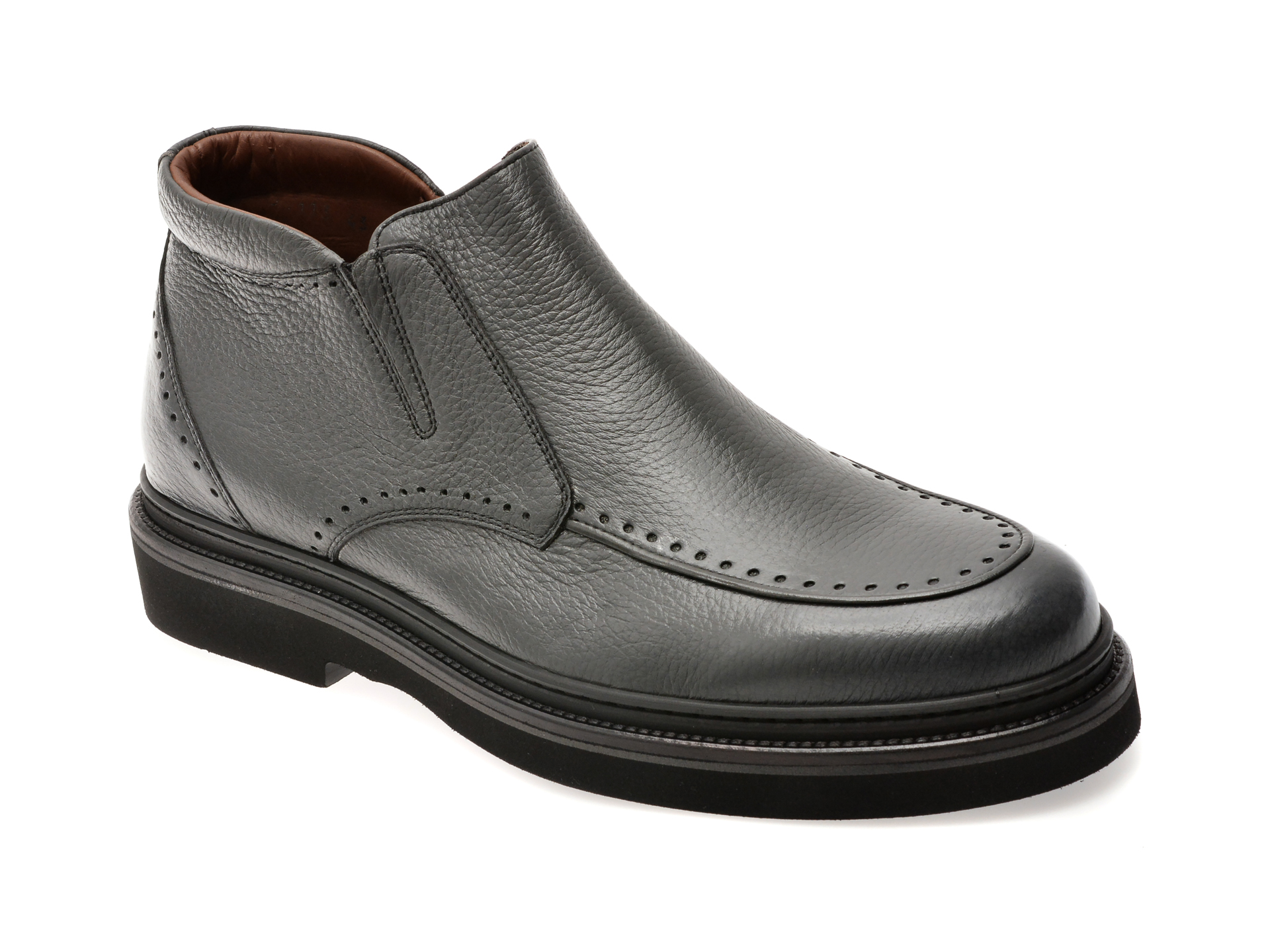 Le Colonel Ghete Piele Naturală Gri Elegante