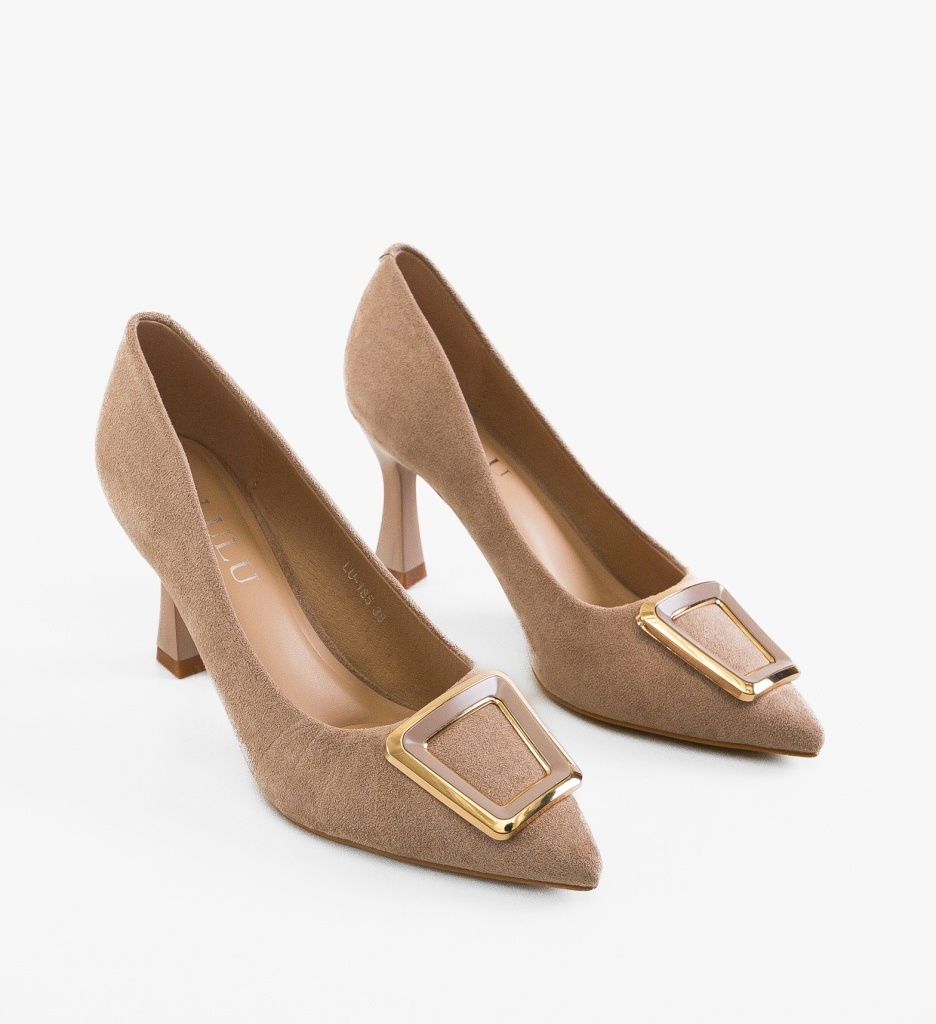 Pantofi Kamy Bej Depurtat | Eleganți și Confortabili - imagine 2