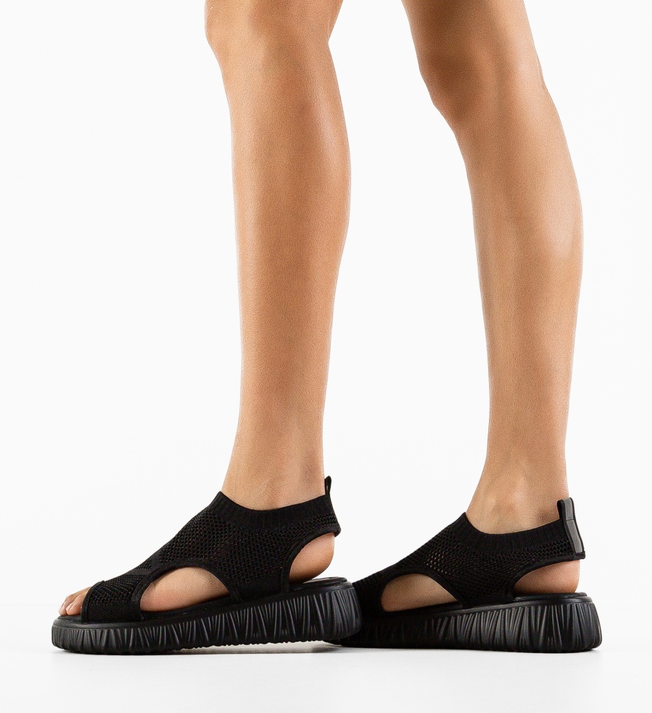 Sandale Existega Negre | Eleganță și Confort - imagine 3