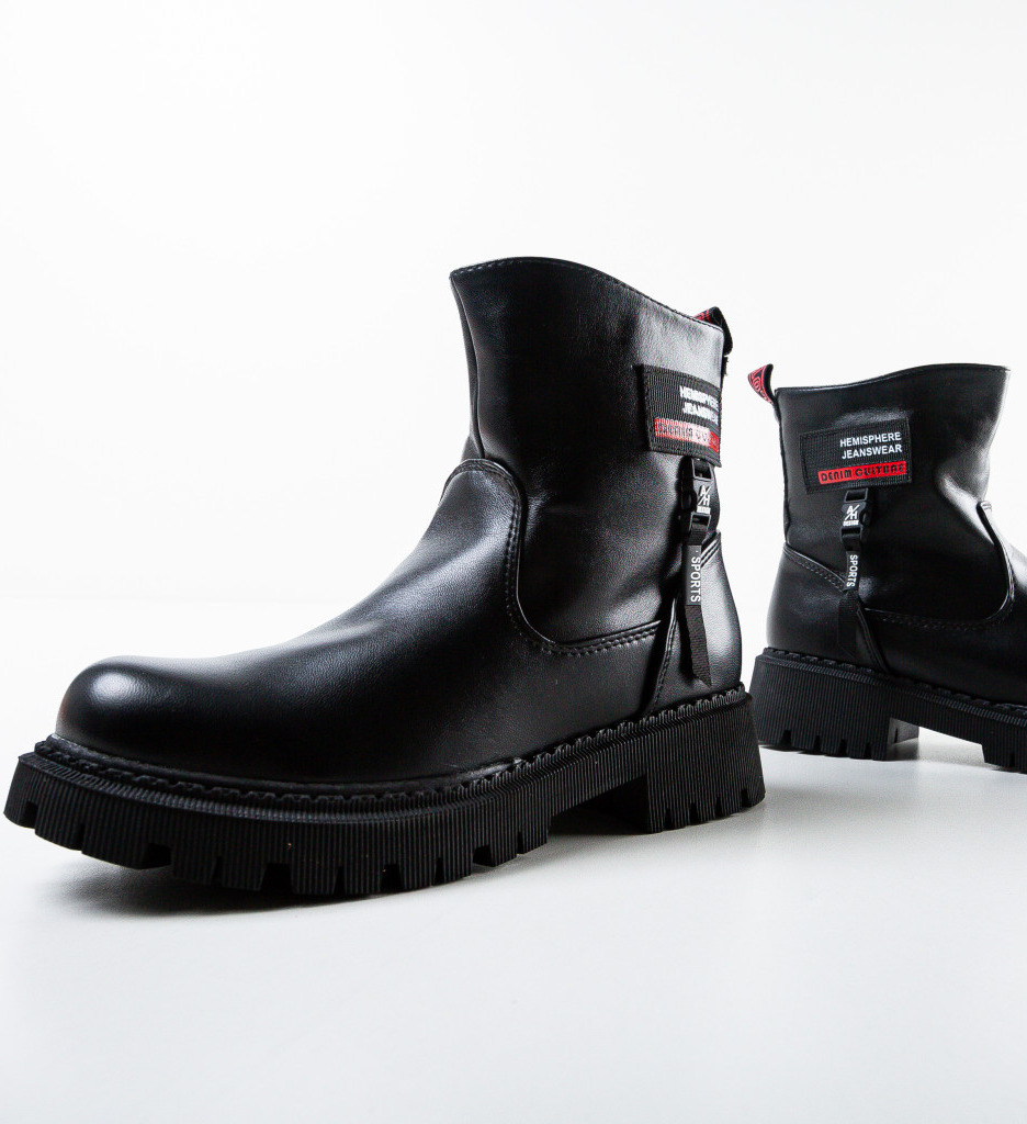 Ghete Sharples Negre - Stil și Confort Durabil - imagine 5