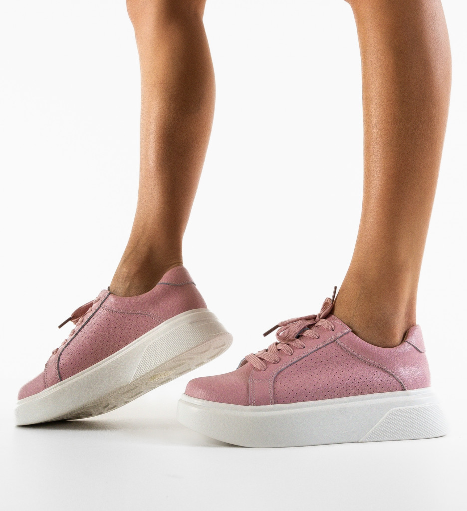 Sneakers Dama Lenox Roz - Confort și Stil - imagine 4