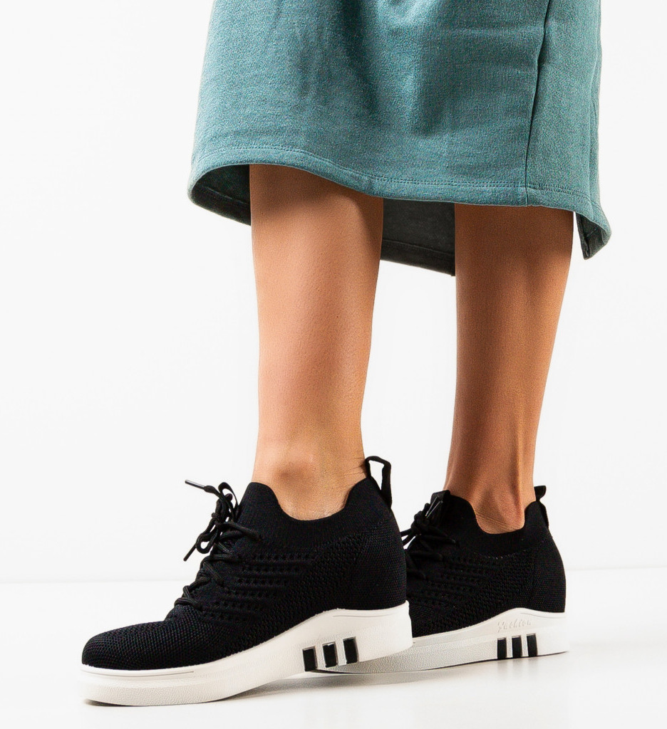Sneakers Staplic Negri - Confort și Stil - imagine 2