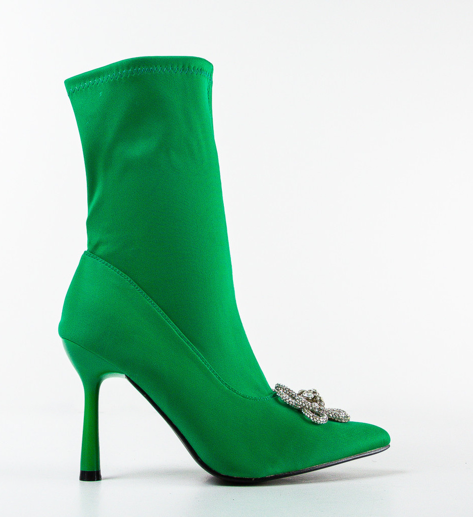 Botine Dama Terynz Verzi - Eleganță și Stil