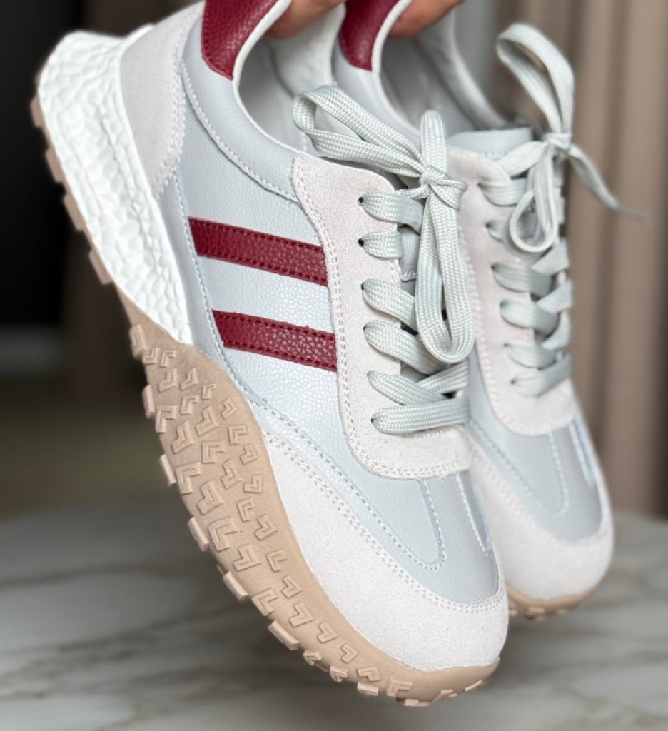 Sneakers Forale Gri - Confort și Stil Sport - imagine 3