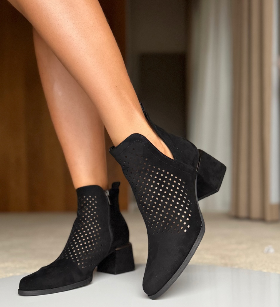 Botine Dama Maraya Negre - Eleganță și Stil