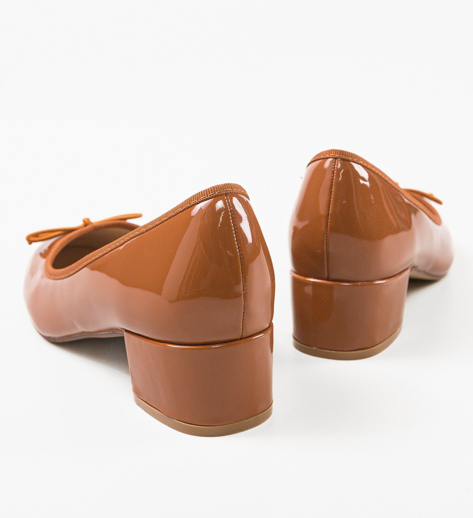 Pantofi dama Canberra Camel | Toc Elegant pentru Orice Ocazie - imagine 8