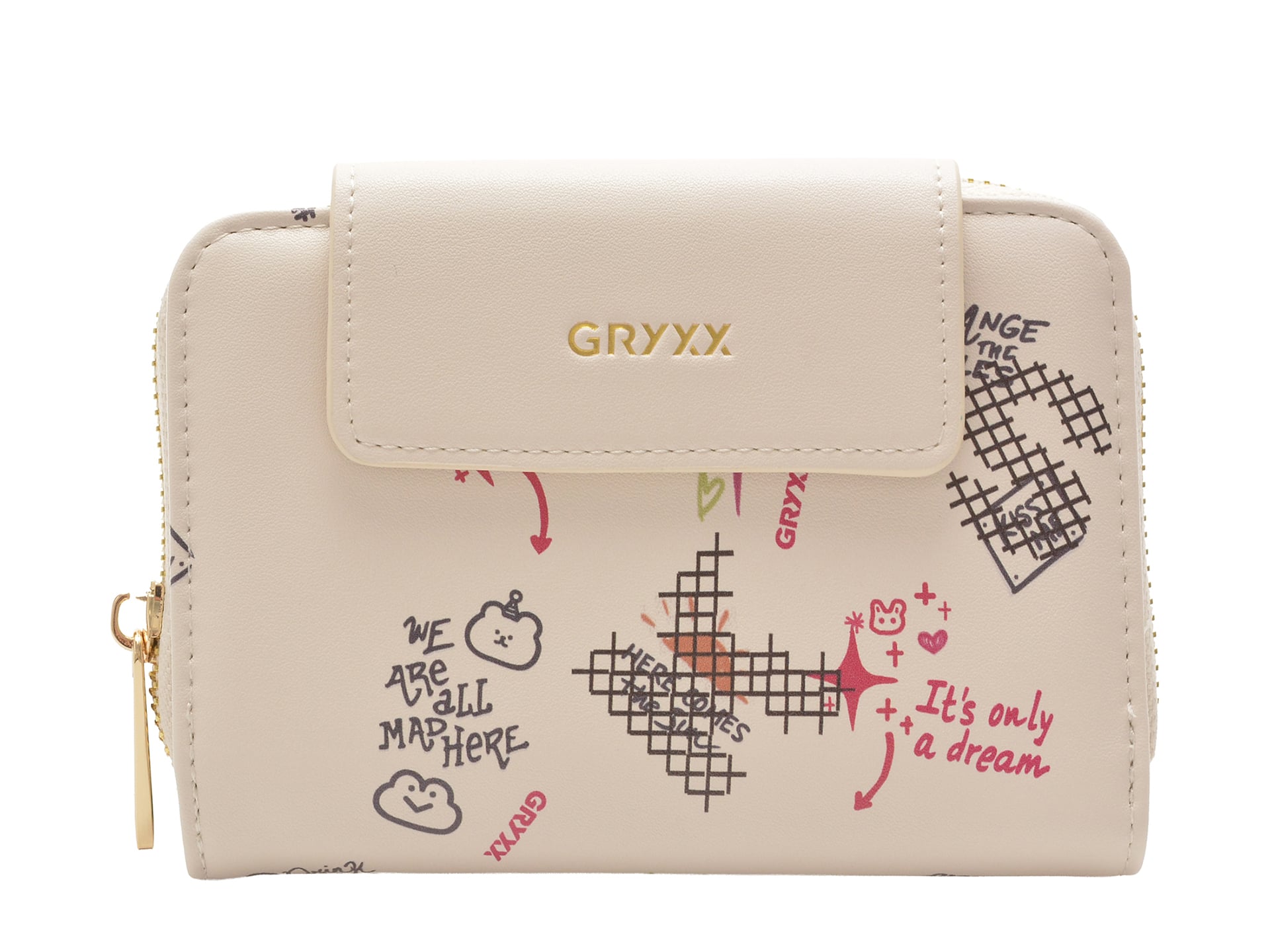 Portofel GRYXX Alb Piele Ecologică Elegant