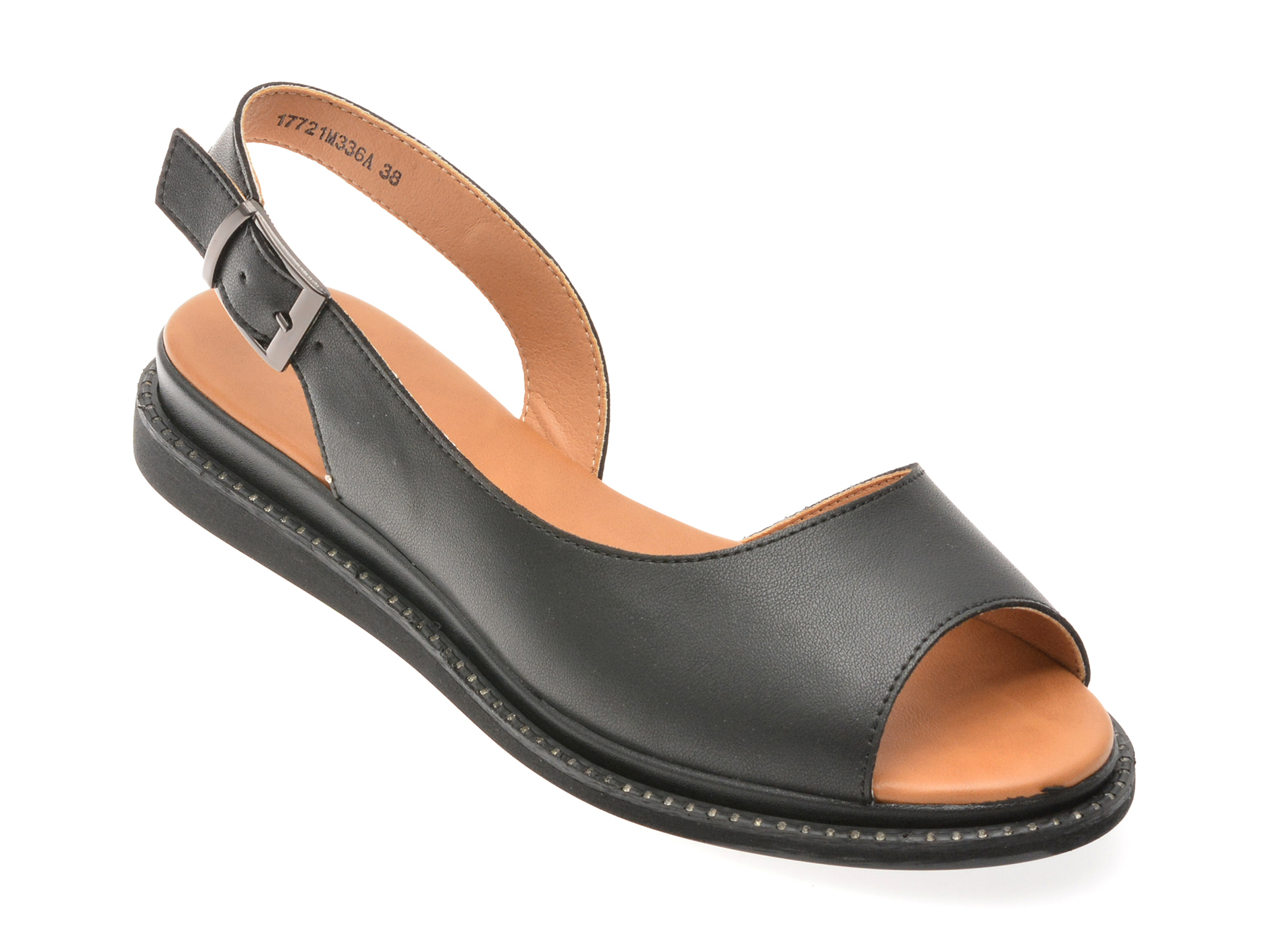 Sandale FLAVIA PASSINI negre din piele