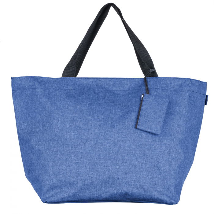 Geanta Shopika Albastru Pastel cu Portofel Inclus