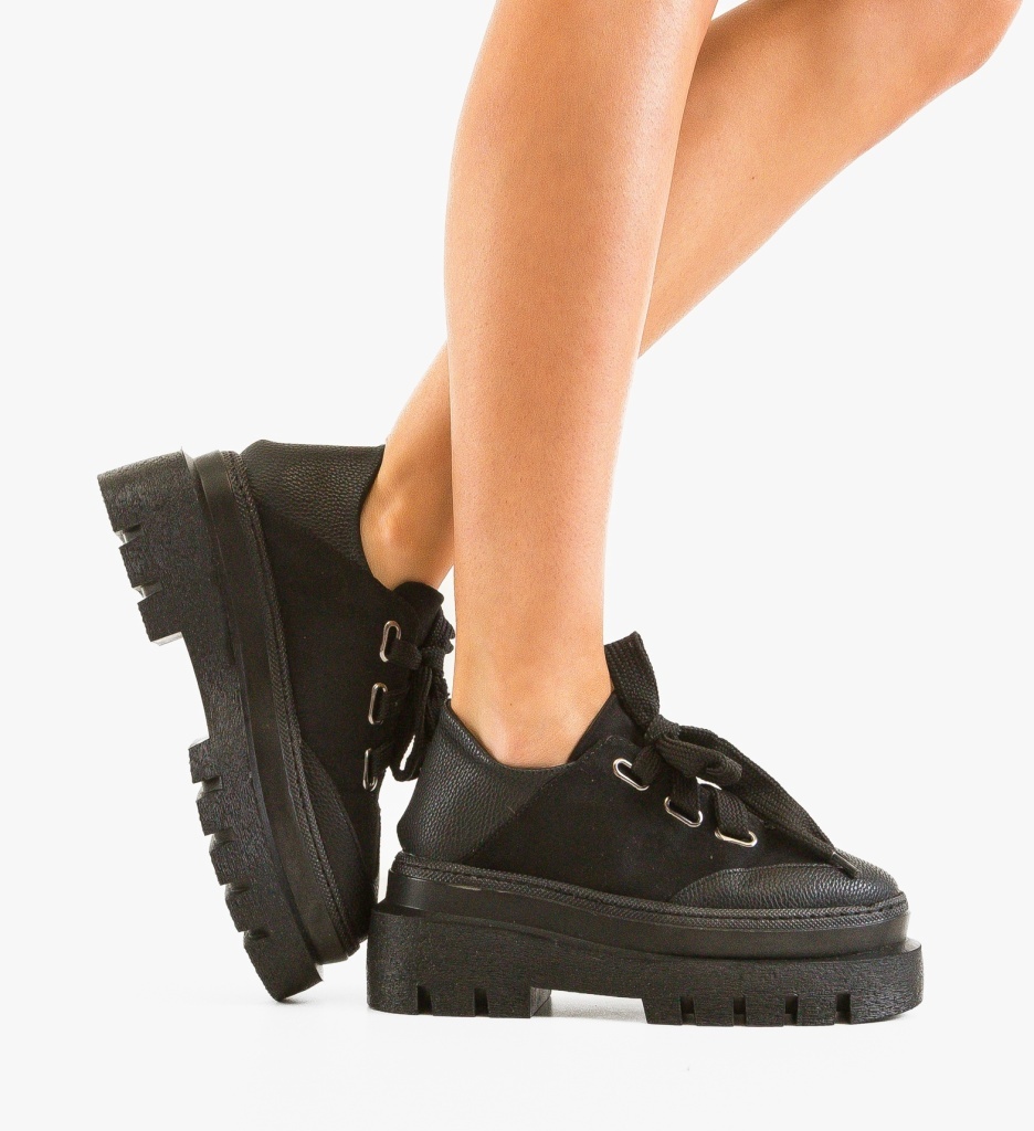 Pantofi Casual Kandre Negri - Confort și Stil