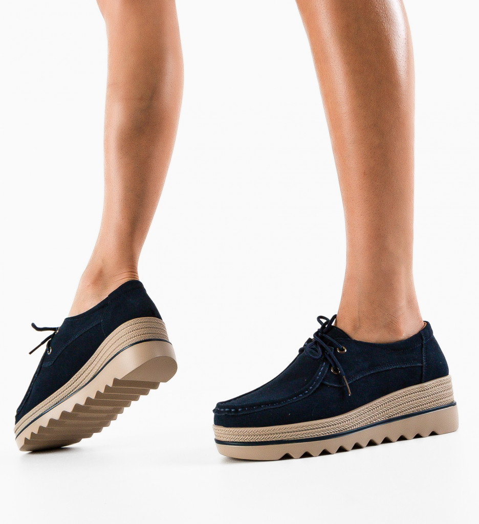 Pantofi Casual Sagrio Bleumarin | Confort și Stil - imagine 3