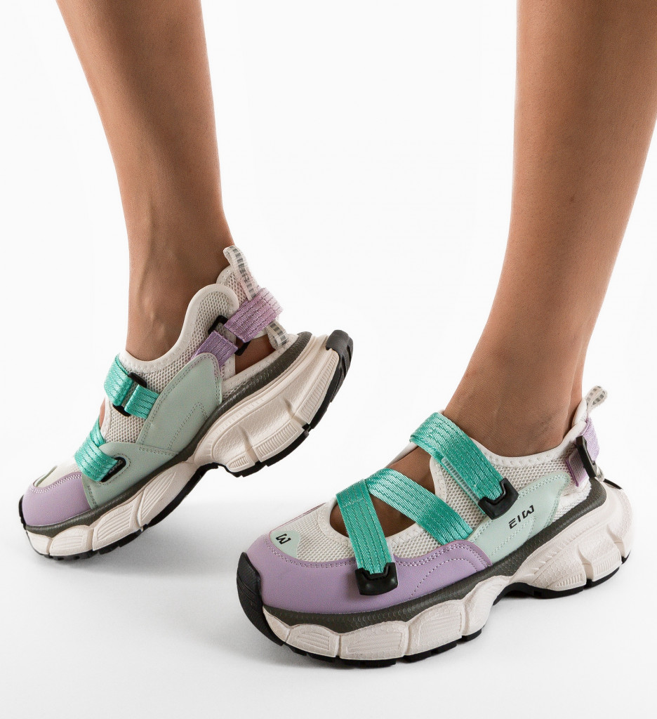Sneakers Dama Ewiu Albastri | Confort și Stil - imagine 4