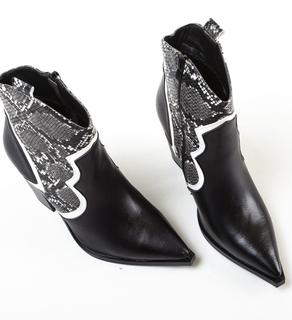 Botine Dama Eilidh Negre | Stil Versatil - imagine 4