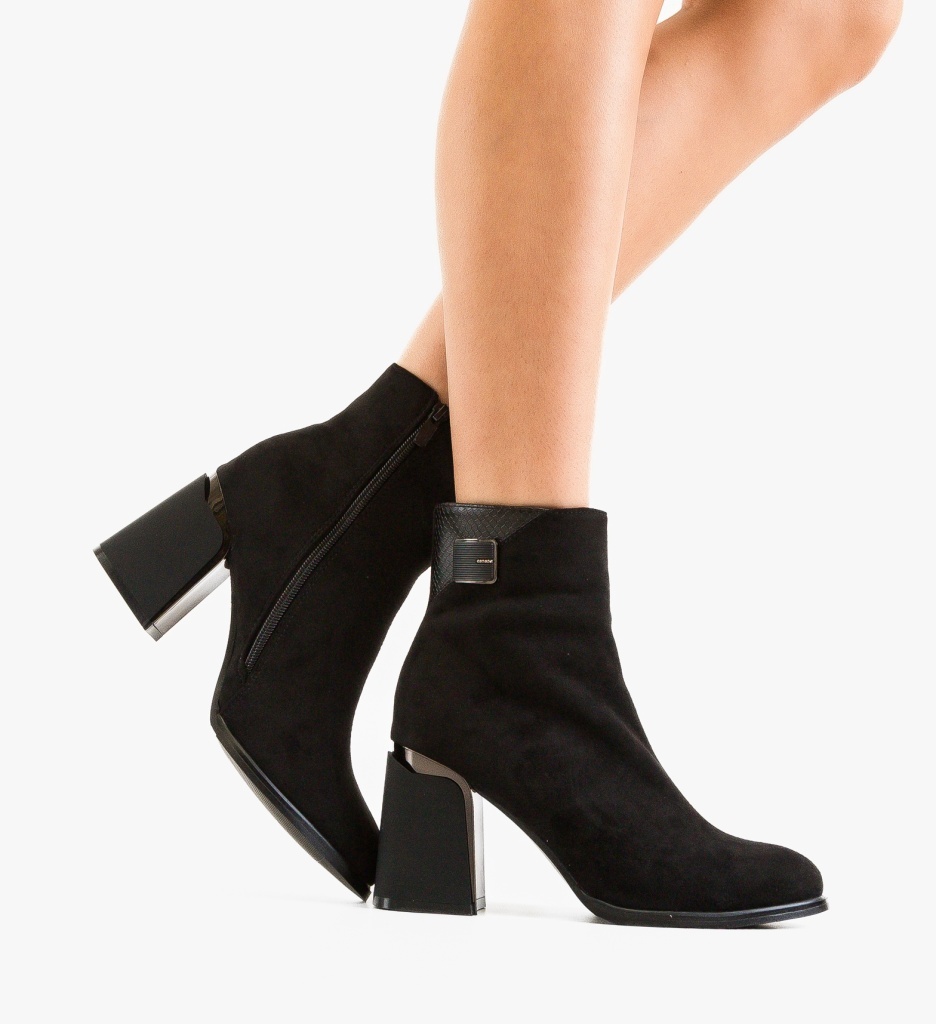 Botine Dama Nyz Negre - Eleganță și Confort - imagine 5