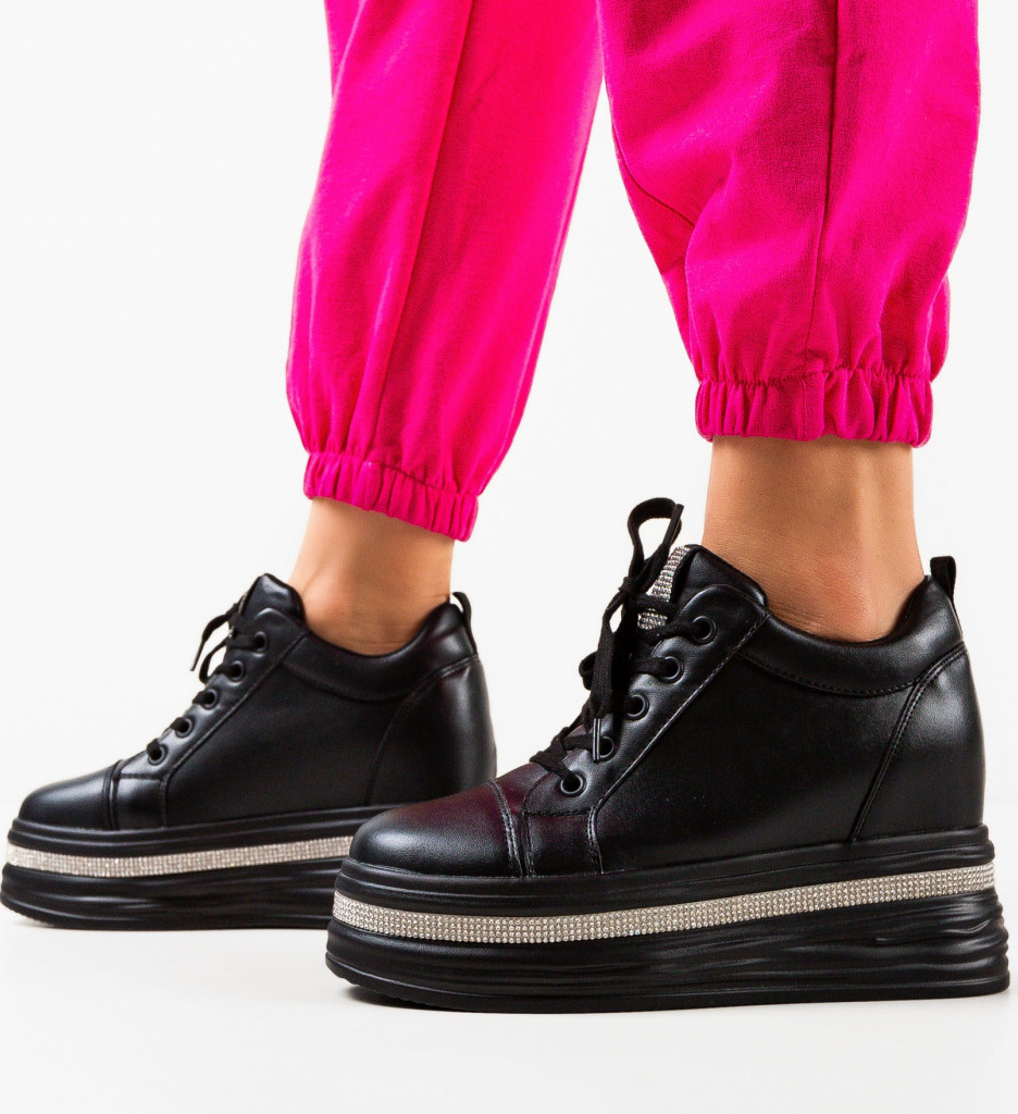 Sneakers Dama Lamyn Negri - Confort Sport - imagine 4