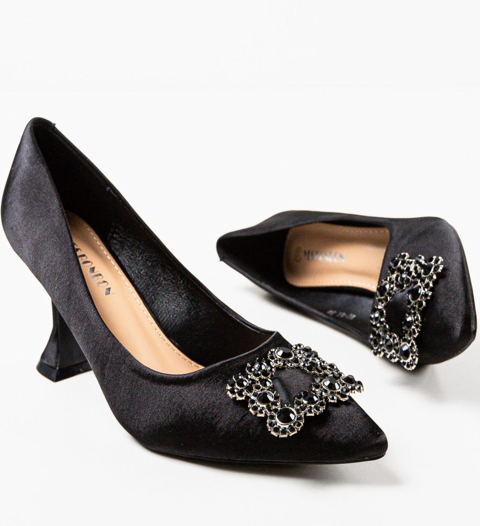 Pantofi Rosario Negri Eleganți cu Toc - imagine 7