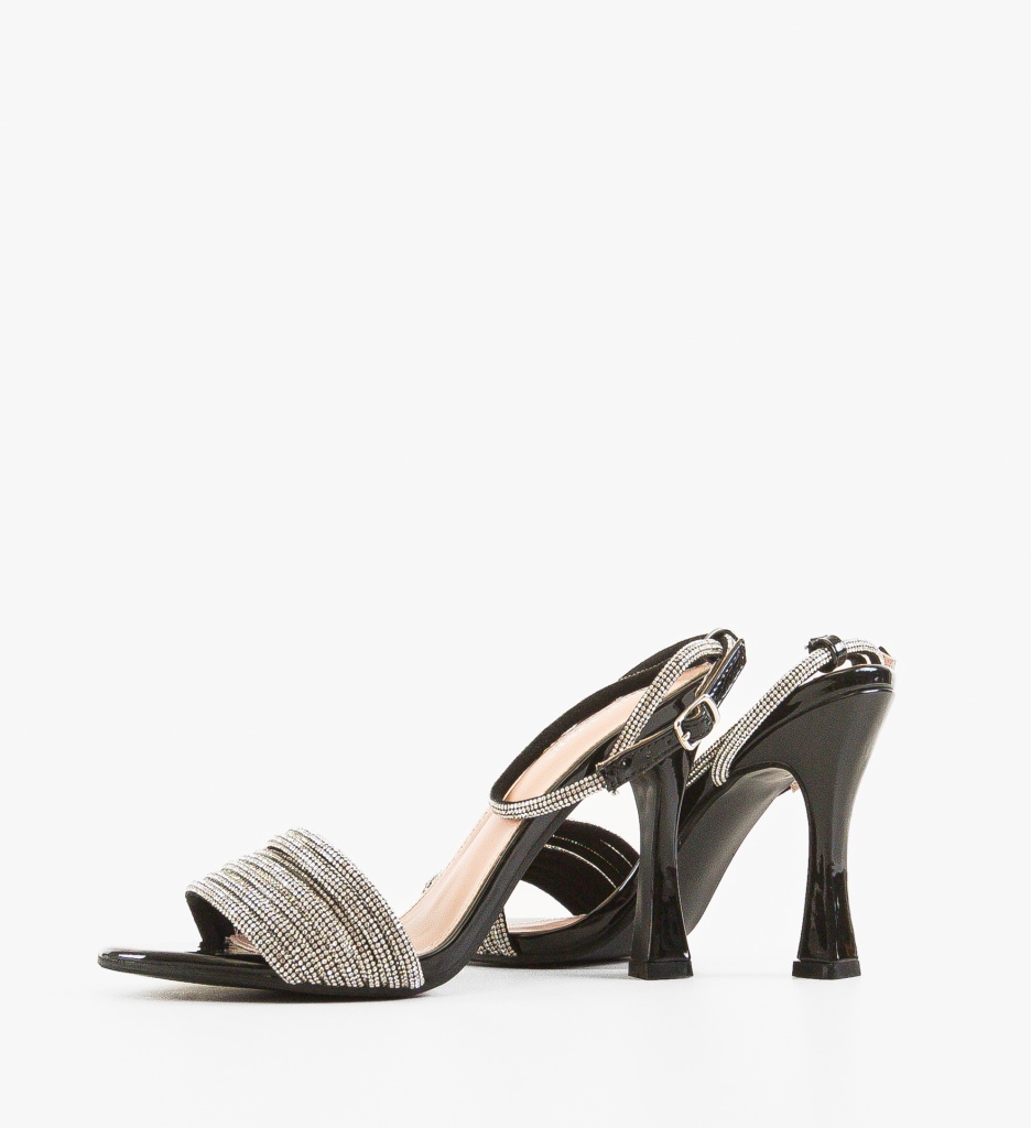 Sandale cu Toc Peggy Negre - Eleganță și Stil - imagine 4