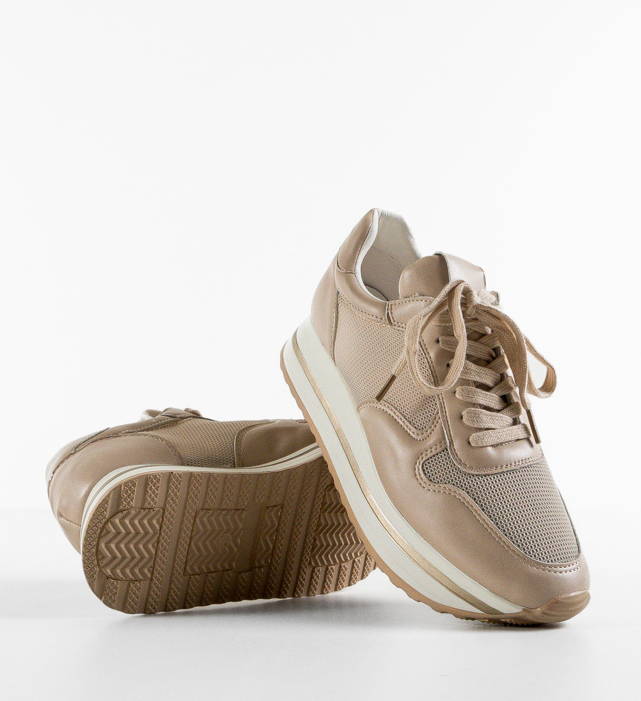 Pantofi Sport Rakhi Bej | Confort Zilnic - imagine 6