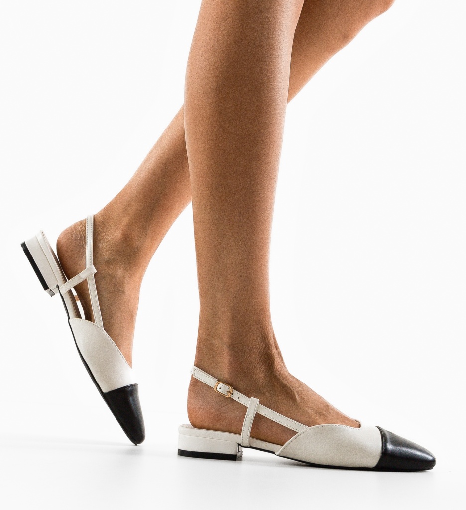 Pantofi Karuna Albi cu Toc | Eleganță Asigurată