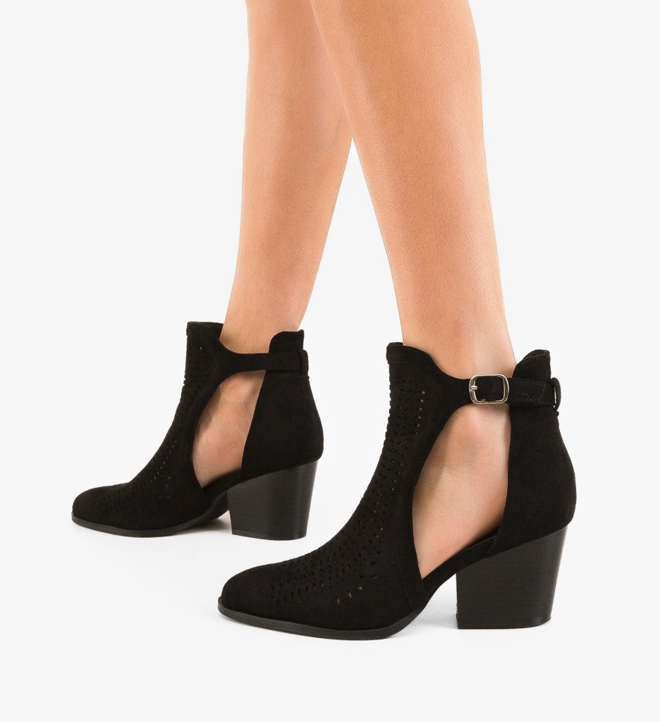 Botine Dama Berny Negre - Stil Modern