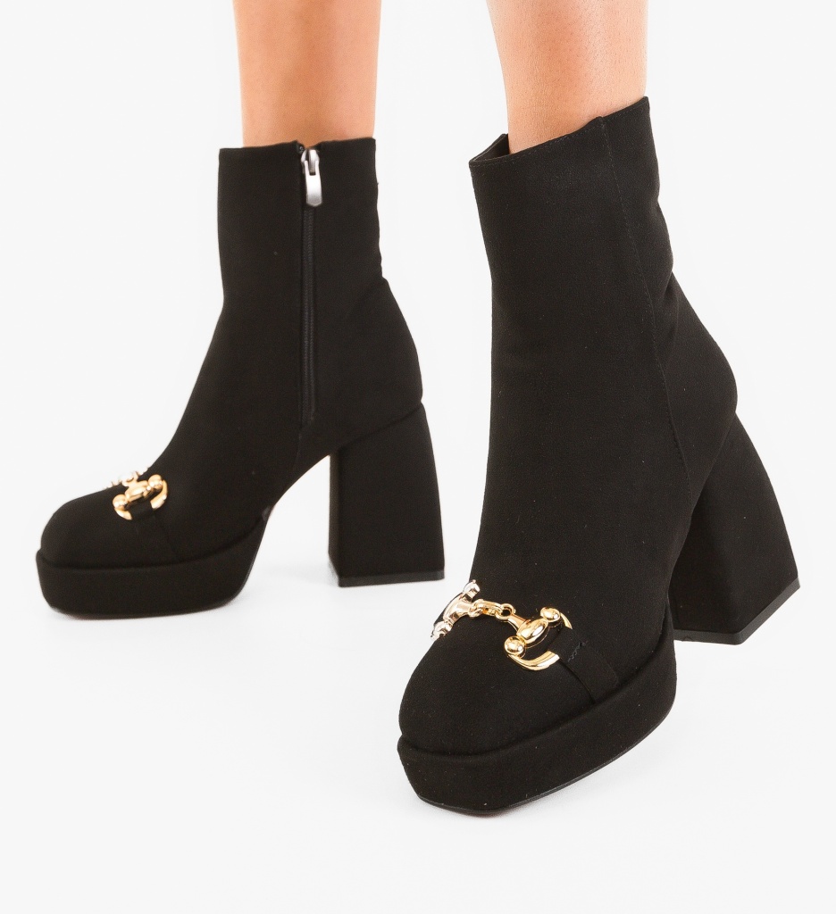 Botine Dama Negre Fersace | Stil Versatil - imagine 2