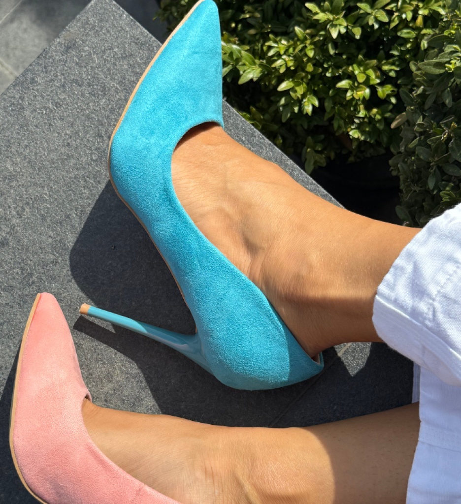 Pantofi cu Toc Spiro Albastru - Stil și Eleganță