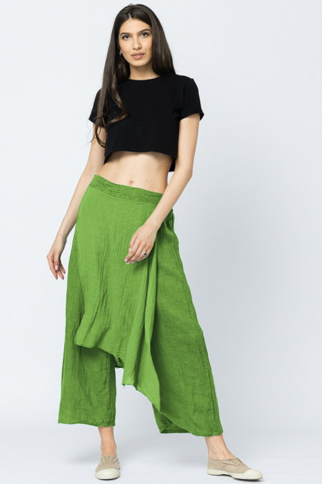 Pantaloni In Shopika Verde Olive cu Aplicatii