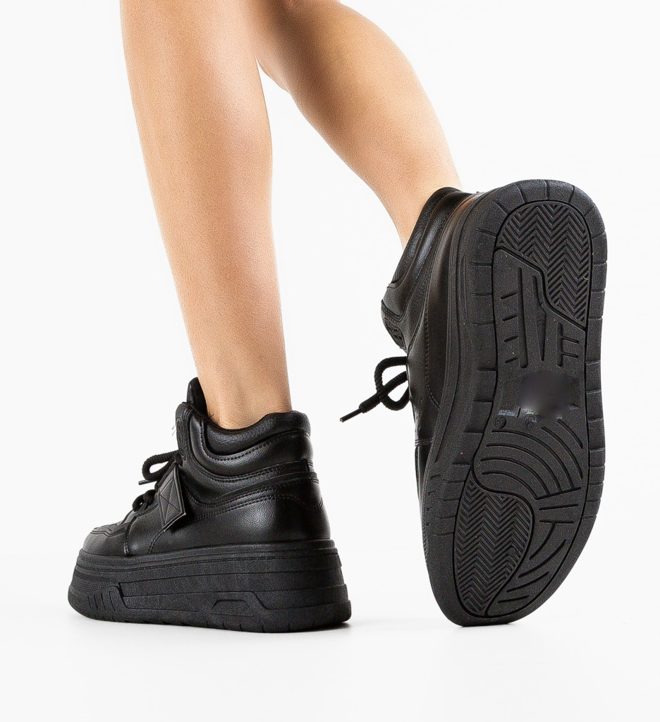 Pantofi Casual Minga Negri | Confort Stilat - imagine 3