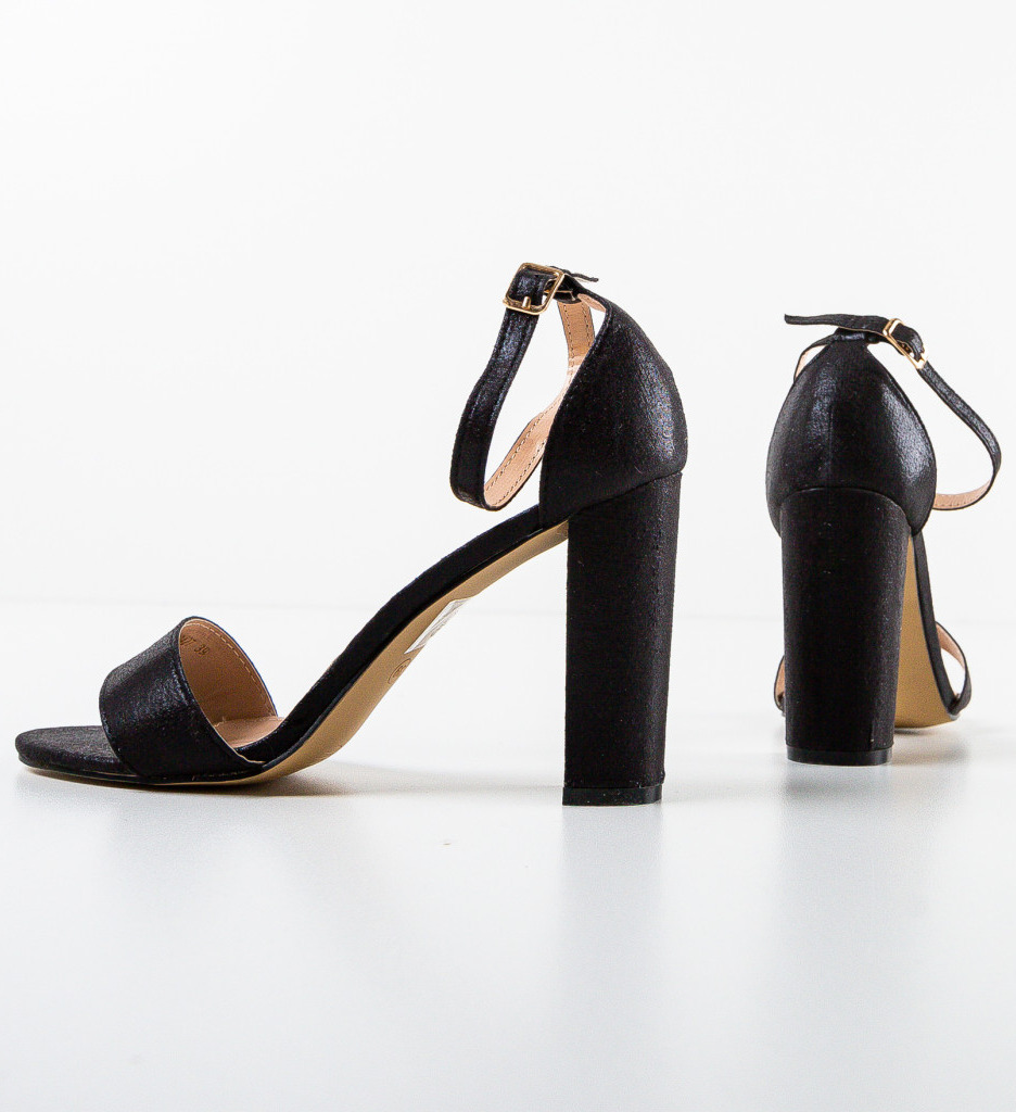 Sandale cu Toc Kutery Negre | Eleganță Maximă - imagine 6