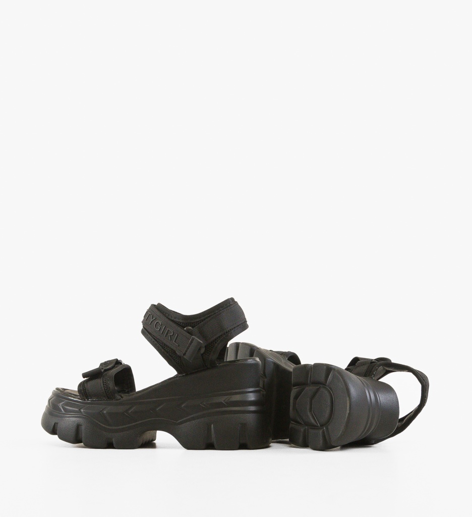 Platforme Dama Alnomyd Negre - Stil Urban Chic - imagine 5