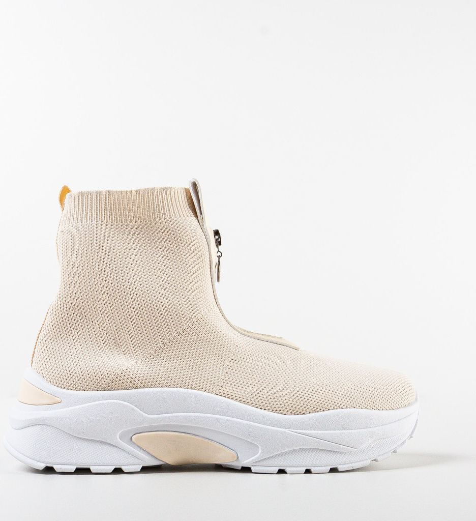 Sneakers Dama Eshan Bej - Confort și Stil - imagine 5